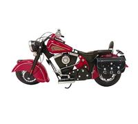 Authentic R & M Motorbike Model Motorcycle Vintage Home Office Collectible Décor Dad Mum Gift, Retro Biker Ornament, Craft, Classic Desk Decoration, Antique Style (Red)