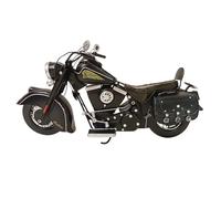 Authentic R & M Motorbike Model Motorcycle Vintage Home Office Collectible Décor Dad Mum Gift, Retro Biker Ornament, Craft, Classic Desk Decoration, Antique Style (Black)