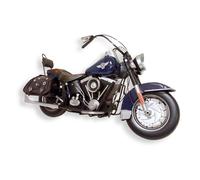 Authentic R & M Motorbike Model Motorcycle Vintage Home Office Collectible Décor Dad Mum Gift, Retro Biker Ornament, Craft, Classic Desk Decoration, Antique Style (Blue)