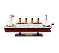 Authentic R & M RMS Titanic Model Ship 60cm Large Wooden Handcrafted Ocean Liner Replica Display Model Premium Nautical Decor Maritime Collectible Gift for Collectors Home Office Shelf