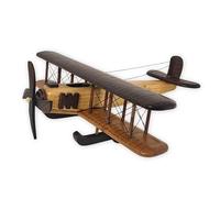 Authentic R & M Wooden Aircraft Model Aeroplane, Handcrafted Large Pine Wood Display Piece, Vintage Style Decorative Collectible Decor Aviation Gift (Sky Voyager)