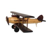 Authentic R & M Wooden Aircraft Model Aeroplane, Handcrafted Large Pine Wood Display Piece, Vintage Style Decorative Collectible Decor Aviation Gift (Timber Ace)