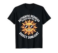 Authentic Redhead Please Keep Out of Direct Sunlight - Value Graphic T-Shirt, Men, Black, L