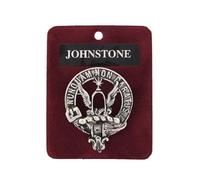 Authentic Scottish Pewter Clan crest cap Badges - 100+ Designs | Johnstone Brooch Pin | Made in Scotland | Show Your Clan Pride | Gift for Clan Members