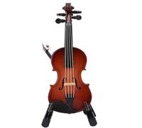 Authentic Small Violin Wood Replicas Decorative Item Craft Decorations for Music Theme Room Decorating Enthusiasts Display Shelf Violin Accessory