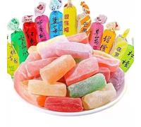 Authentic sorghum gummies,Fruit candy,Wedding candies,strawberry apple candy,vegan,dessert,gummies,healthy snacks, snack food,delicious Chinese snack gifts,Sweet Gifts (500g,multiflavor)