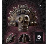 Authentic Spooky Aztec Death Whistle, Loudest Human Sounding Screams 125+ Decibels, Halloween Creepy Gift Death Whistle (Bronze)