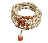 Authentic Star Bodhi Prayer Bead for Daily Practice and Fashionable Layer Stacks Buddhist Prayer Beads Necklace