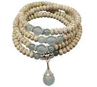 Authentic Star Bodhi Prayer Bead for Daily Practice and Fashionable Layer Stacks Buddhist Prayer Beads Necklace