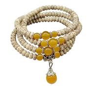 Authentic Star Bodhi Prayer Bead for Daily Practice and Fashionable Layer Stacks Buddhist Prayer Beads Necklace