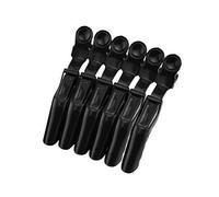 Authentic Store Professional Hair Styling Plastic Clips Sectioning Crocodile Hair Clips Duckbill Clips Section Clips, Non-Slip Hairdresser for Thick Hair Large Hairpin for Women, Black, Pack of 1