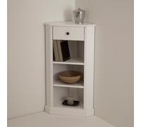Authentic Style Pine Corner Unit White