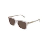 Bottega Veneta BV1363S 004 Unisex Sunglasses Acetate Grey Brown Squared