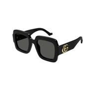 Gucci GG1547S 001 Woman Sunglasses Acetate Black Grey Squared
