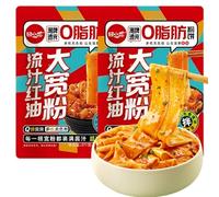 Authentic sweet potato wide noodles essential for hot pot chewy and durable Malatang hot and sour noodles 270g (Red oil)