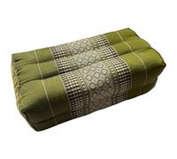 Authentic Thai Meditation Cushion, 35x12x15cm, Green