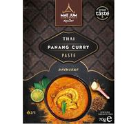 Authentic Thai Panang Curry Paste by Mae Jum | 1 pack x 70g | Gently Spiced | Up to 8 Servings per Pack | 100% Natural | Vegan Paste | Gluten Free