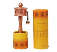 Authentic Tibetan Handheld Prayer Wheel - Relieve Stress and Anxiety, Perfect for Buddhist Meditation Practices