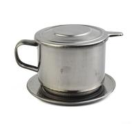 Authentic Vietnamese Coffee Filter Cup Stainless Steel Drip Pot for Delicious Coffee Brewing (50ML)