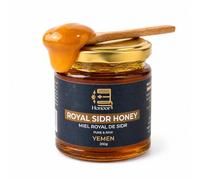 Authentic Yemeni Royal Sidr Honey with Royal Jelly - Raw, Unpasteurised & Unfiltered | Premium Winter Harvest Honey from Hadramaut, Yemen | Extremly Rare Pure Natural Honey in Glass Jar, 7.5oz / 200g