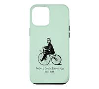 Author R L Stevenson on a Bicycle Funny Cycling Case for iPhone 12 Pro Max