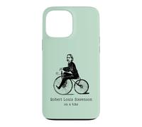 Author R L Stevenson on a Bicycle Funny Cycling Case for iPhone 13 Pro Max