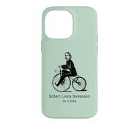 Author R L Stevenson on a Bicycle Funny Cycling Case for iPhone 14 Pro Max