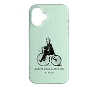 Author R L Stevenson on a Bicycle Funny Cycling Case for iPhone 16