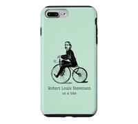 Author R L Stevenson on a Bicycle Funny Cycling Case for iPhone 7 Plus/8 Plus