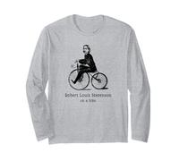 Author R L Stevenson on a Bicycle Funny Cycling Long Sleeve T-Shirt