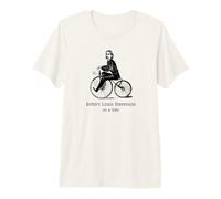 Author R L Stevenson on a Bicycle Funny Cycling Premium T-Shirt