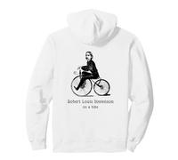 Author R L Stevenson on a Bicycle Funny Cycling Pullover Hoodie