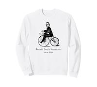 Author R L Stevenson on a Bicycle Funny Cycling Sweatshirt