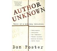 Author Unknown: Tales of a Literary Detective