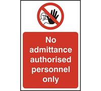 AUTHORISED PERSONNEL SAV (PK5) 200MM X 300MM