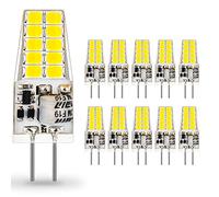 Auting 3W G4 LED Bulbs, 3W Equivalent to 30W Halogen Bulbs, Cold White 6000K G4 LED Bulbs 300LM, Not Dimmable AC/DC 12V 360 Degree, 10 Pieces