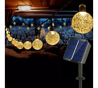 Auting Solar String Light Outdoor, Solar Fairy Light Warm White 60 LED 36ft 11m 8 Modes Solar Fairy Lights Outside/Indoor Lights Lighting for Garden, Trees, Patio, Christmas, Parties