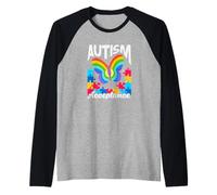 Autism Acceptance Autism Awareness Raglan Baseball Tee