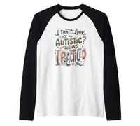 Autism Acceptance Autistic Masking Neurodiversity ASD Raglan Baseball Tee