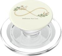 Autism Acceptance Different Not Less Floral Infinity PopSockets PopGrip for MagSafe