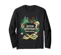 Autism Acceptance Growing Together Floral Infinity Long Sleeve T-Shirt