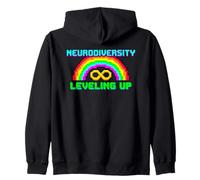 Autism Acceptance Growing Together Floral Infinity Zip Hoodie