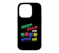 Autism Acceptance Keep Calm And Stim On Case for iPhone 14 Pro