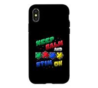 Autism Acceptance Keep Calm And Stim On Case for iPhone X/XS