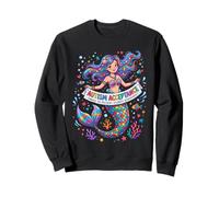 Autism Acceptance Mermaid Themed Neurodiversity Design Sweatshirt