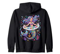 Autism Acceptance Mermaid Themed Neurodiversity Design Zip Hoodie