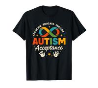 Autism Acceptance Neurodiversity Rainbow Infinity Symbol T-Shirt
