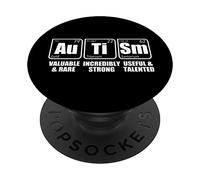AUTISM Au Ti Sm Periodic Table of Elements Science Meme PopSockets Swappable PopGrip