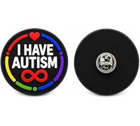 Autism Awareness 3D Silicone Pin Badge, I Have Autism