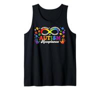 Autism Awareness Acceptance Advocate Educate Include Teacher Tank Top